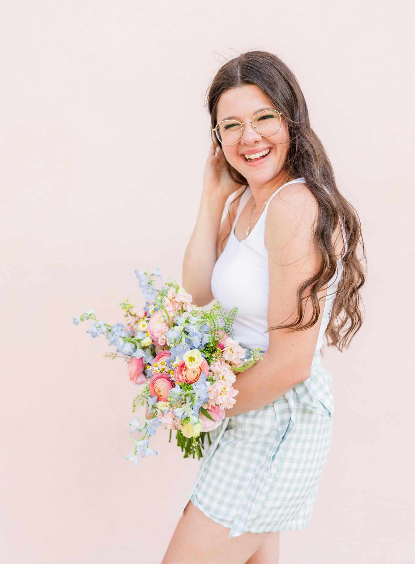 The CUTEST gingham skort!! 