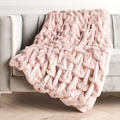 Oslo Throw - Blush | Z Gallerie