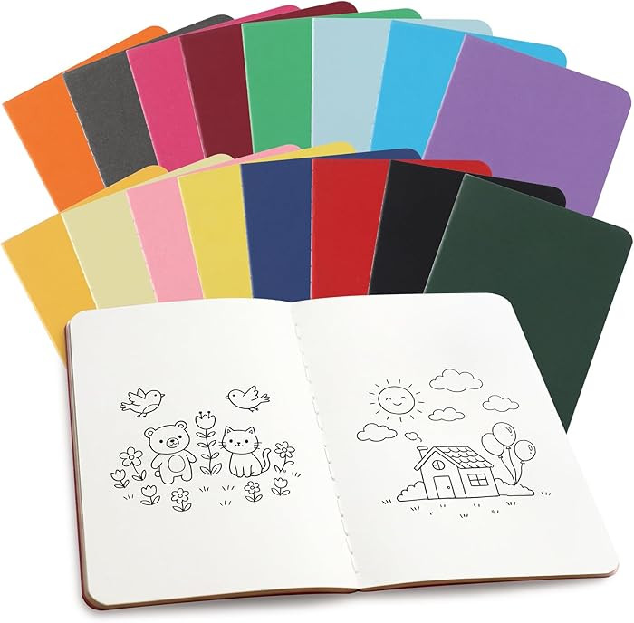 BESARME 16 Pack Mini Notebooks Bulk, Mini Pocket Notebooks for Kids Small Blank Pocket Notebook f... | Amazon (US)