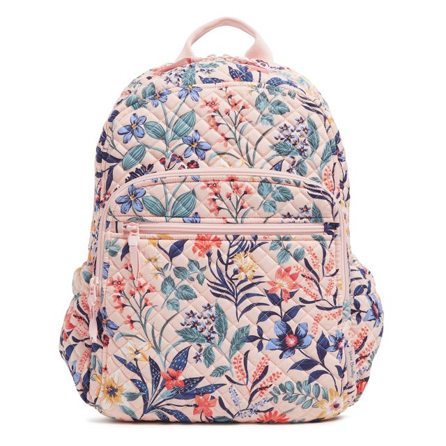 Vera Bradley Women's Cotton Campus Backpack Paradise Coral | Walmart (US)