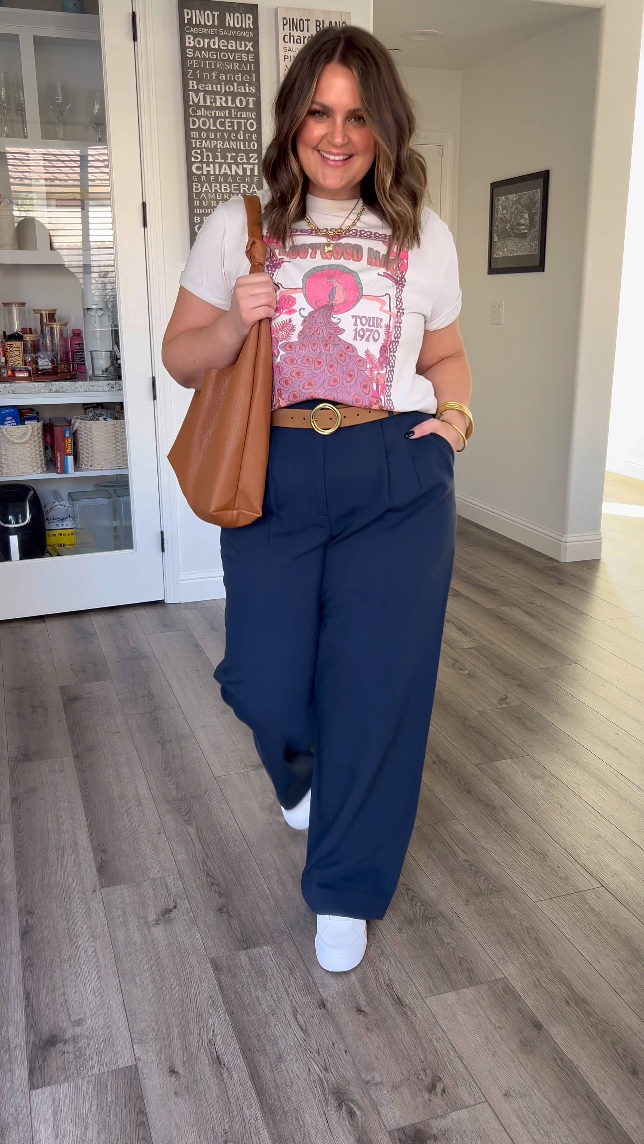 Business casual, casual Friday look 

Shirt, medium (oversized
Trousers, xl for old navy, or 33 for A&F
Bra, xl (honeylove code: itscourtneyhamilton)
Sneakers, true to size
Belt, XL

Work pants, graphic tshirt, size 12, size 14, midsize, curvy workwear, workwear, office outfit, business casual

#LTKMidsize #LTKStyleTip #LTKWatchNow