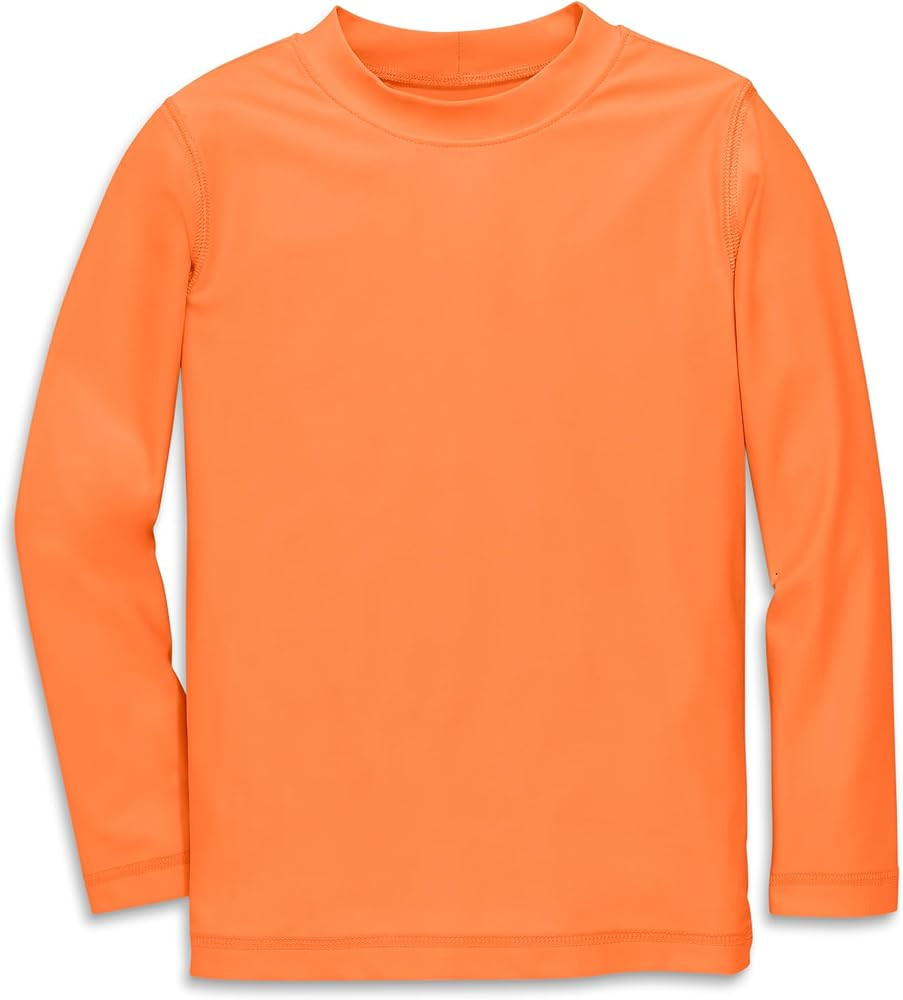Amazon.com: Primary Kids Long Sleeve Rash Guard, Swim Shirt, UPF 50+, Made with Recycled Materials, Stretchy Fabric (Cantaloupe, Size 8-9) : Clothing, Shoes & Jewelry | Amazon (US)