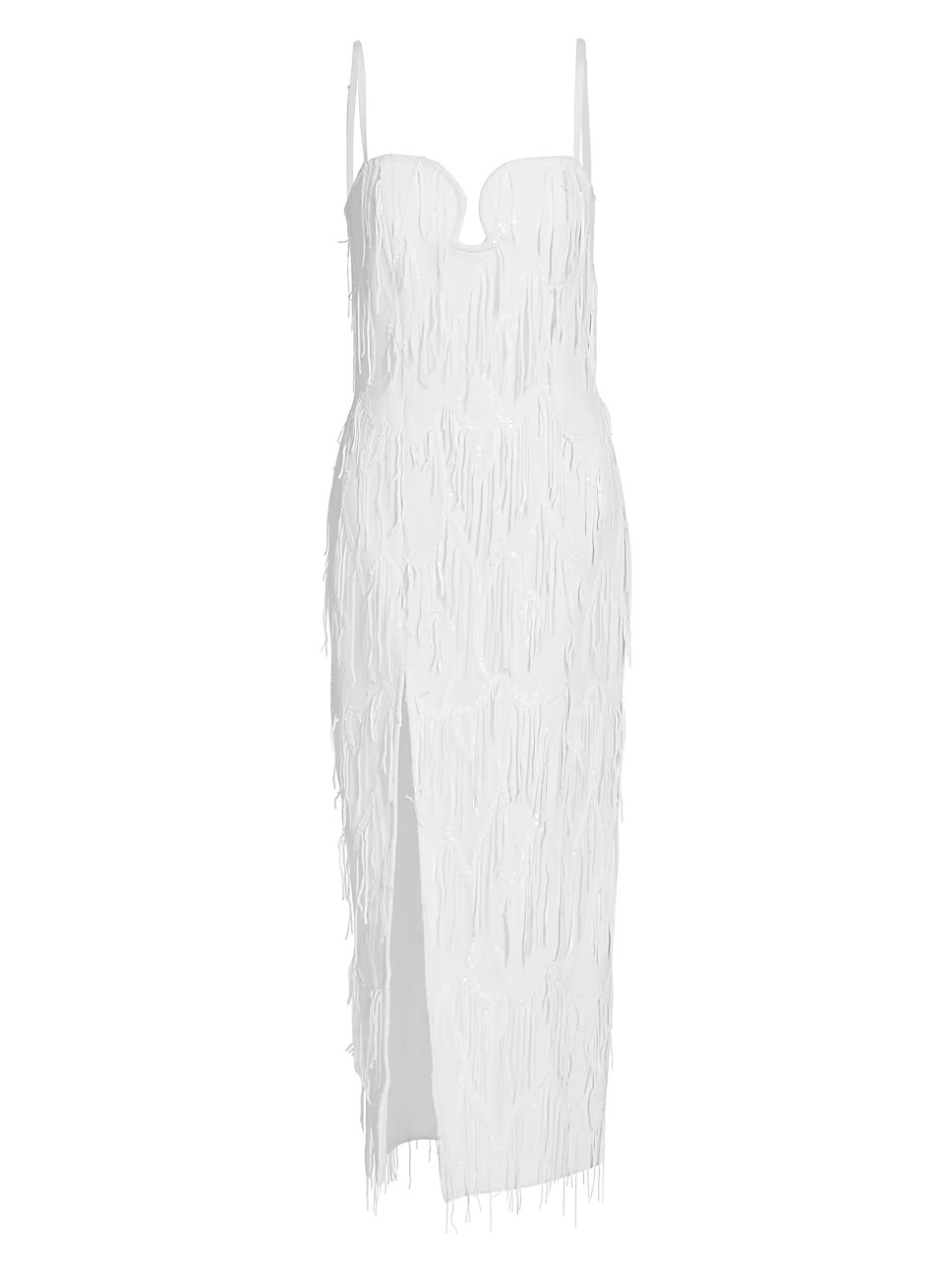 Judith Sequin Fringe Midi Dress | Saks Fifth Avenue