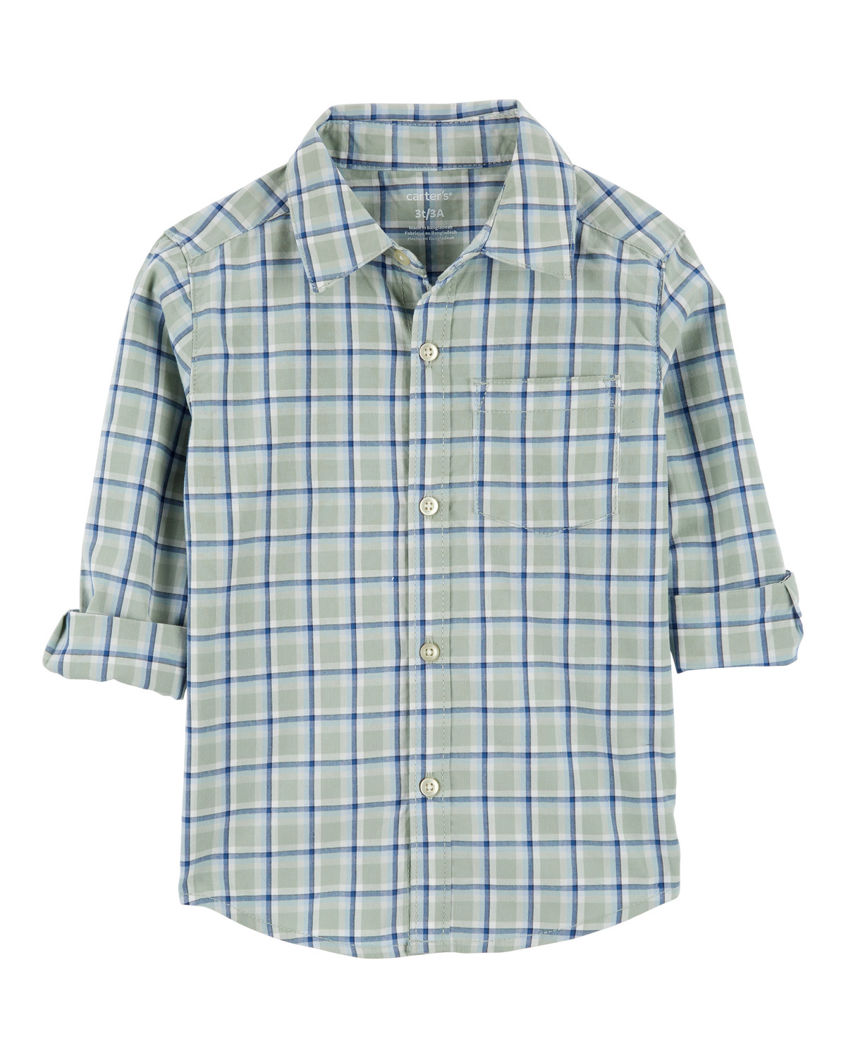 Toddler Plaid Button-Front Shirt | Carter's Inc