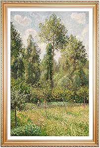 Ujoyful Summer Tree Wall Art | Neutral and Elegant Bohemian Wall Art | Poplars at Eragny Picture ... | Amazon (US)