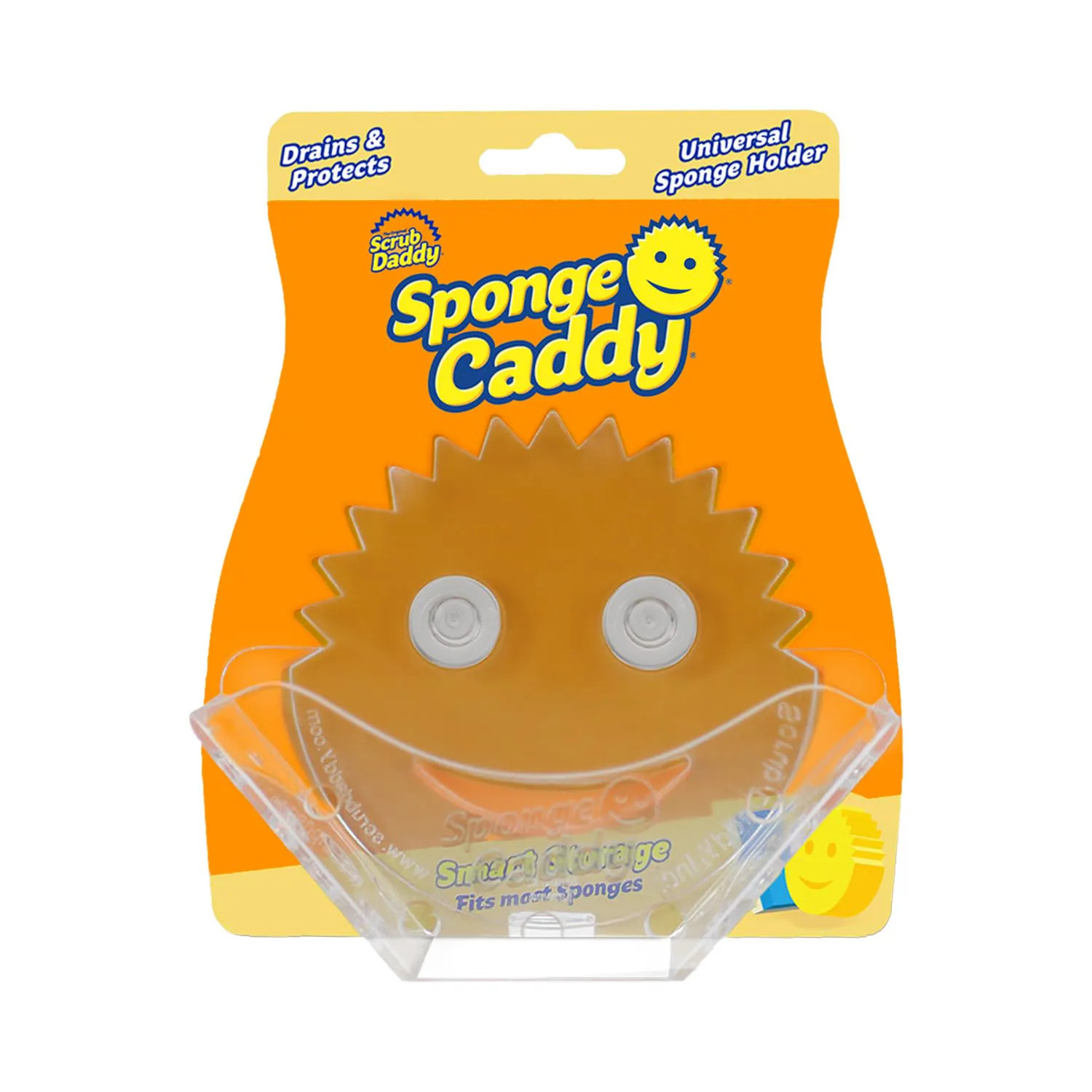 Scrub Daddy Sponge Holder - Sponge Caddy for Kitchen Organization - Self-Draining Dishwasher Safe with Universal Suction (1 Count) | Lowe's