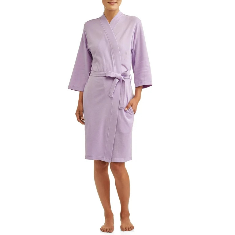 Lissome Women's and Women's Plus Waffle Wrap Robe | Walmart (US)