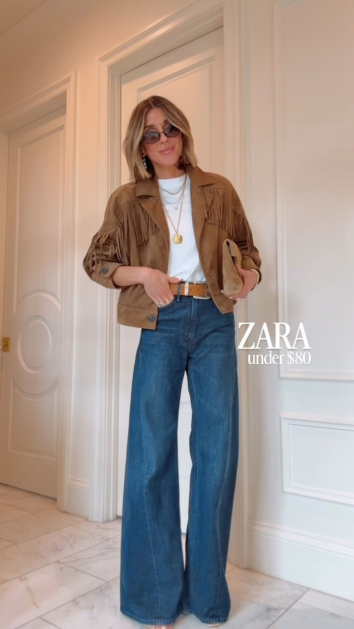This Zara fringe suede jacket is under $80 and so trendy for fall this year!

#LTKSeasonal #LTKootd