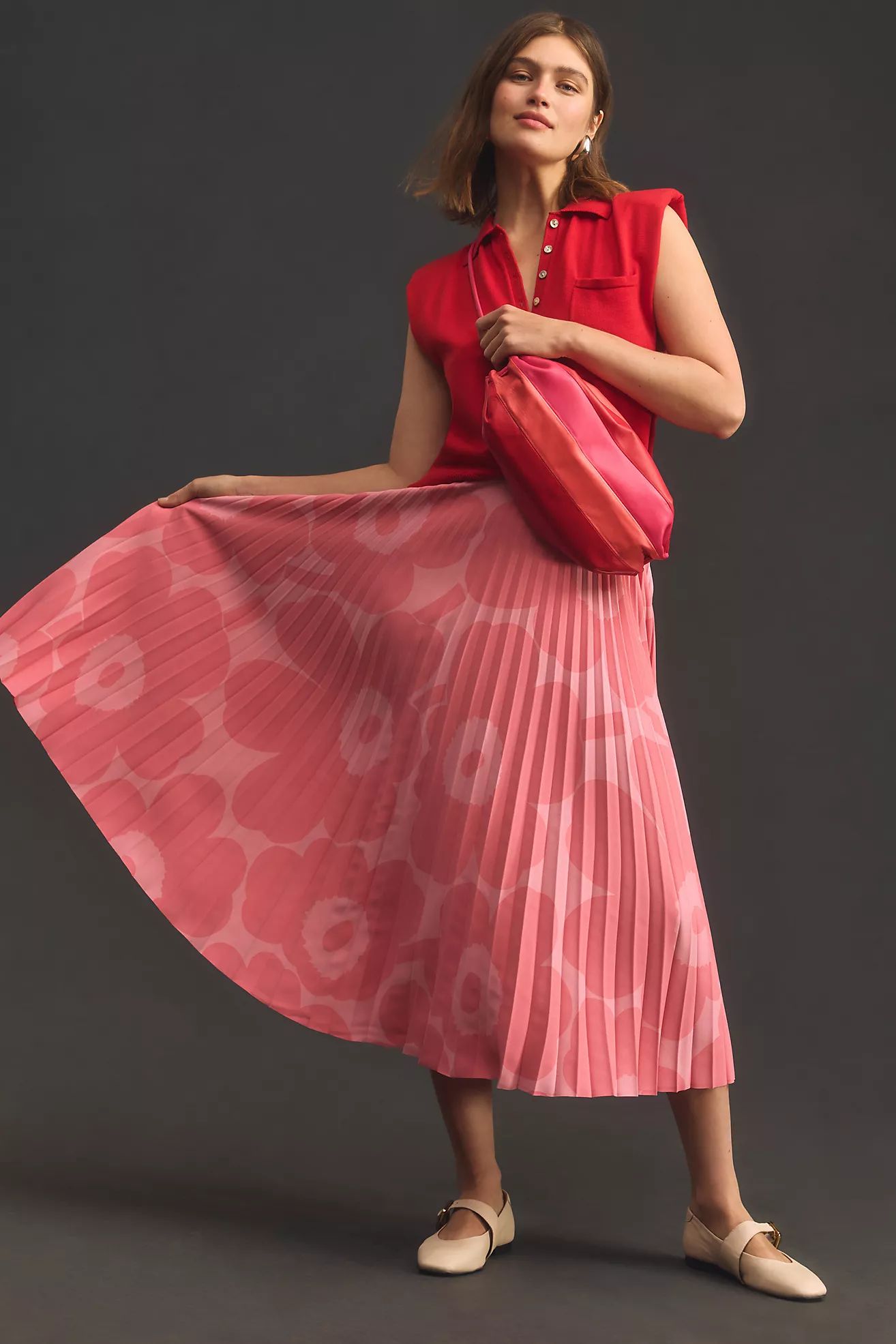 Marimekko Myy Unikko Midi Skirt | Anthropologie (US)