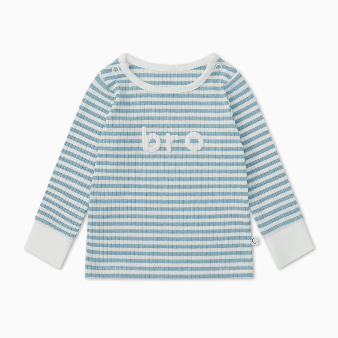 Sea Stripe Bro Ribbed Pajama Set | Baby Mori (US)