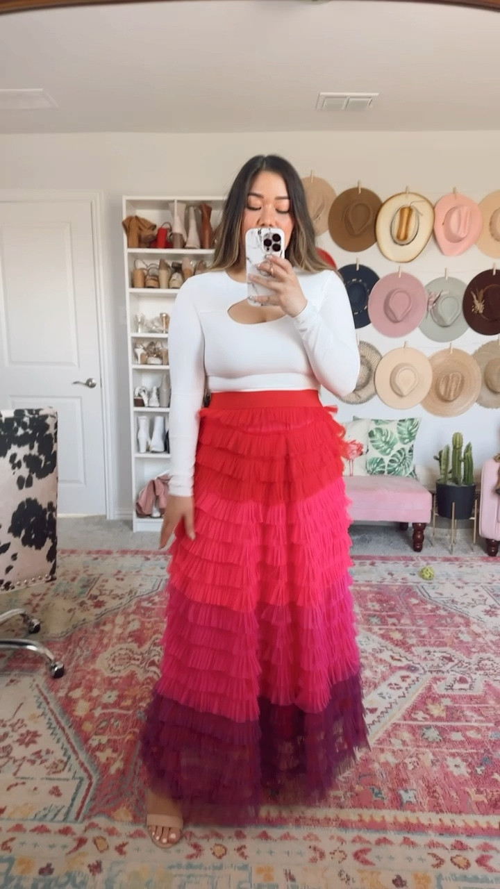 Break Down Walls Hot Pink Maxi Skirt - wearing medium

Holiday outfit, Christmas outfit, holiday style, Christmas style, holiday fashion, Christmas fashion, holiday look, Christmas look,    holiday skirt, Christmas skirt, maxi skirt, tulle skirt, midi skirt, pink skirt, ruffle skirt, thanksgiving outfit, thanksgiving dress, thanksgiving style, thanksgiving fashion, thanksgiving look, fall family photos outfit, holiday family photos outfit, holiday card outfit, Christmas card outfit, special occasion dress, special occasion outfit, formal dress, formal dinner dress, formal dinner outfit, formal evening outfit, formal evening look, dramatic outfit, love shack fancy lookalike, selkie lookalike, black tie event dress, wedding guest dress, NYE outfit, NYE fashion, nye style, nye look, New Year’s Eve outfit, New Year’s Eve fashion, New Year’s Eve style, New Year’s Eve look, midsize fashion, midsize style, midsize outfit, midsize look, midsize blogger, midsize influencer 

#LTKSeasonal #LTKHoliday #LTKmidsize