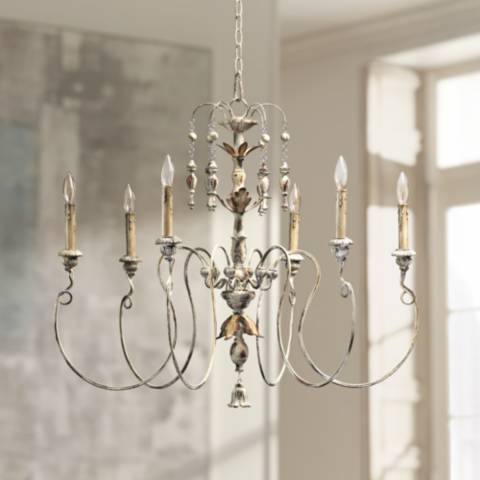 Quorum Salento 6-Light 32" Wide Persian White Traditional Chandelier - #U3722 | Lamps Plus | Lamps Plus