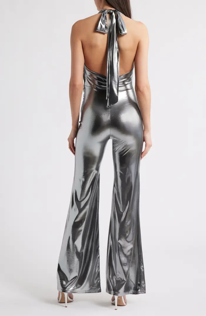 Donna Metallic Wide Leg Jumpsuit | Nordstrom