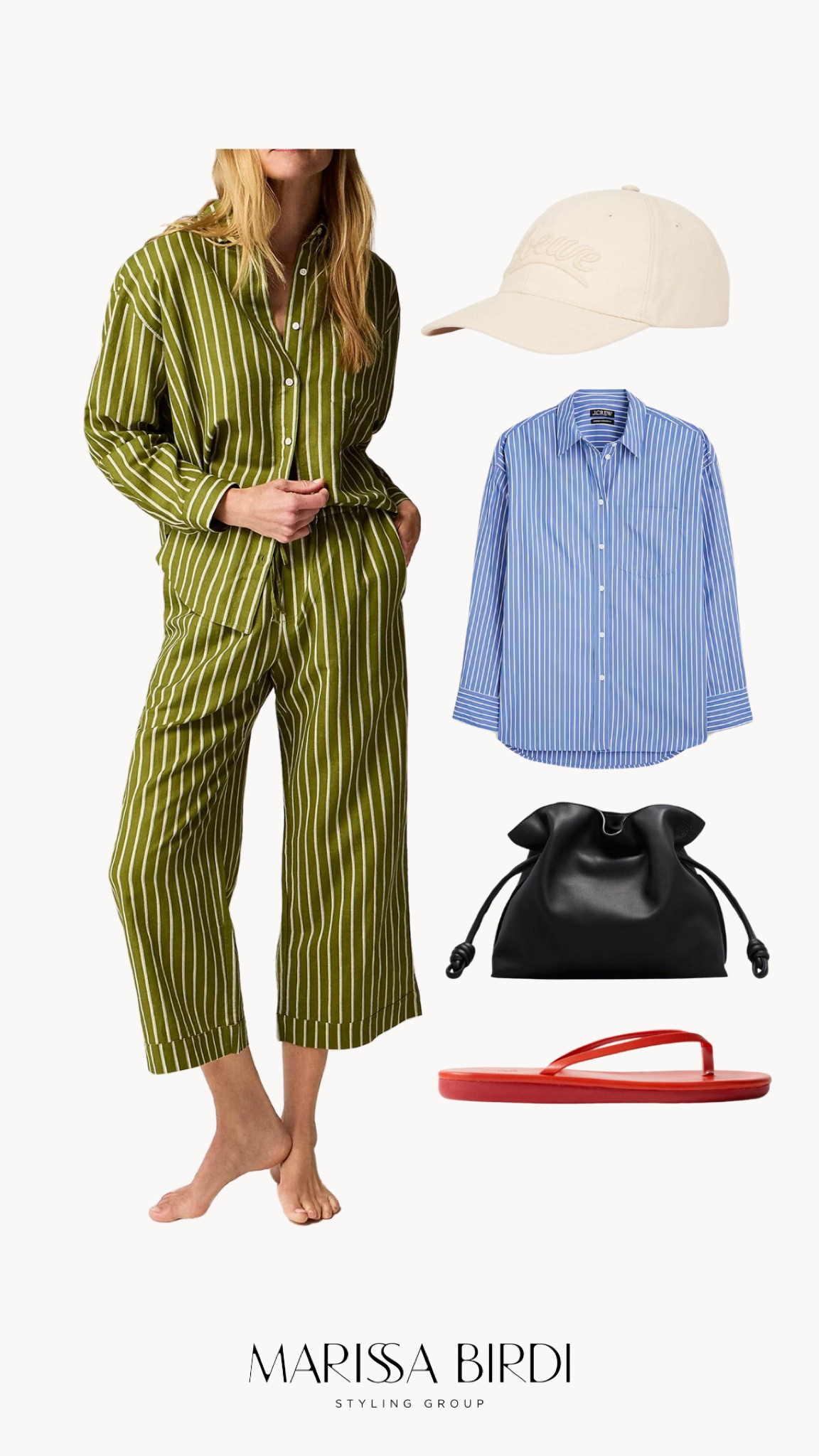 Wear this: En Route

Swap the top or tie the contrasting blue stripe shirt around the waist for a layered look

#LTKStyleTip