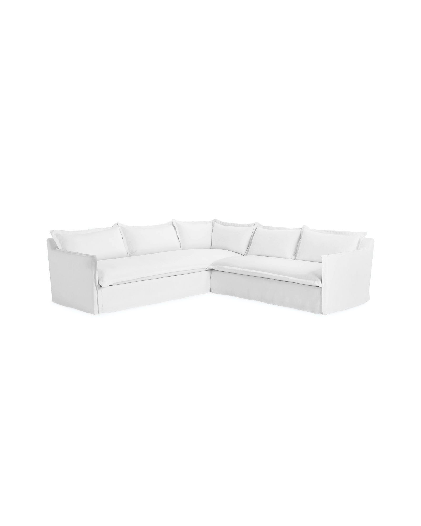 Beach House Slim Arm Corner Sectional - Left-Facing | Serena and Lily