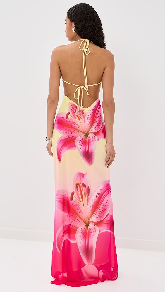 Juliana Cowl High Slit Maxi Dress | Shopbop