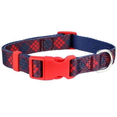 Parisian Pet 'Scottish Plaid' Collar for Dogs & Cats – Durable Red Plaid Collar with Adjustable Strap for Small & Large Pets-Valentine's Day  Leash | Target