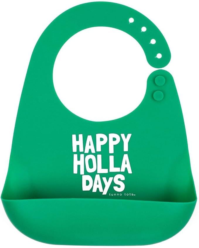 Tunno Tots Silicone Bib - Happy Holla Days | Amazon (US)