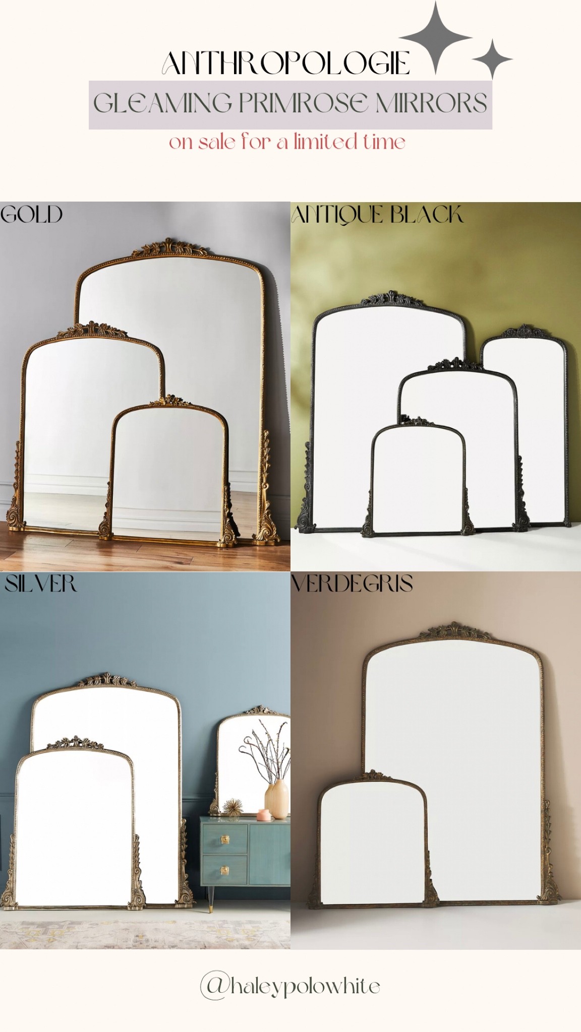 The infamous Anthropologie primrose mirrors are on sale for a limited time! These rarely go on sale, so snag one now if you’ve been eyeing them! 🪞

#LTKsalealert #LTKhome #LTKHoliday