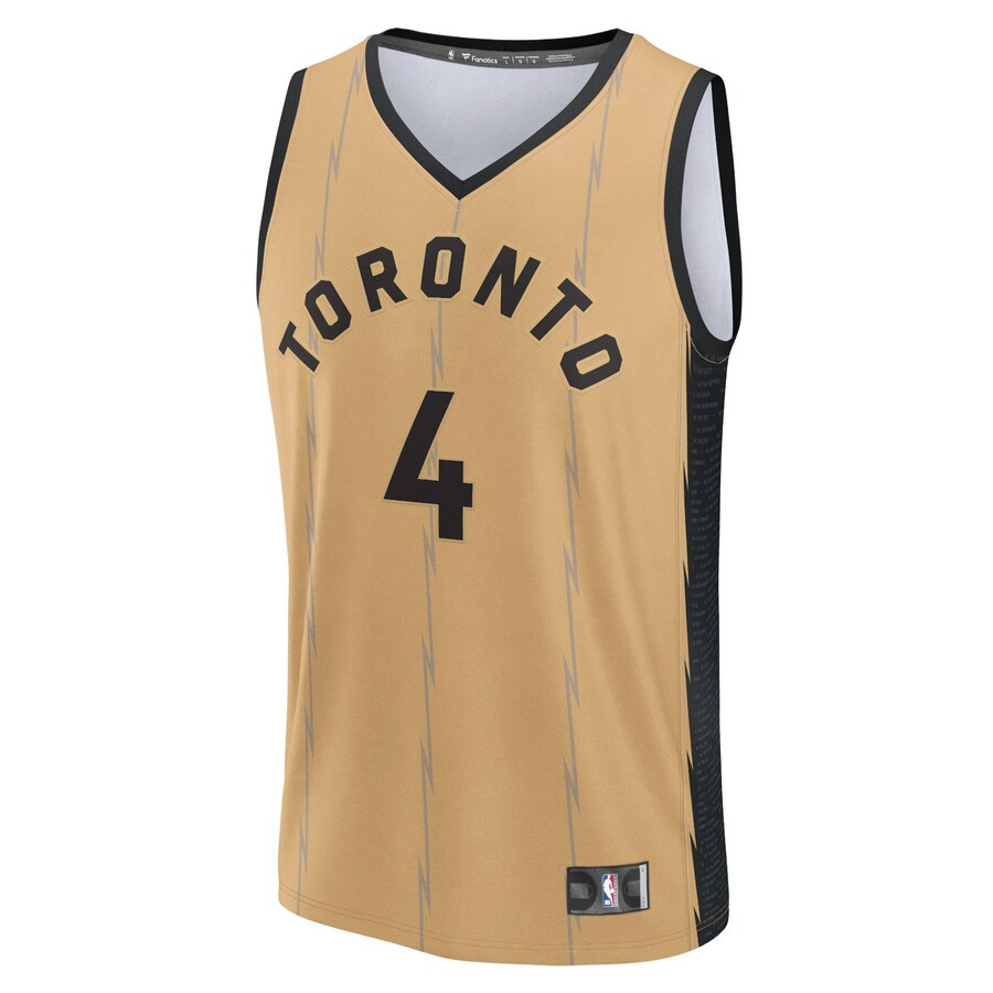 Men's Toronto Raptors Scottie Barnes Fanatics Gold Fast Break Jersey - City Edition | NBA store