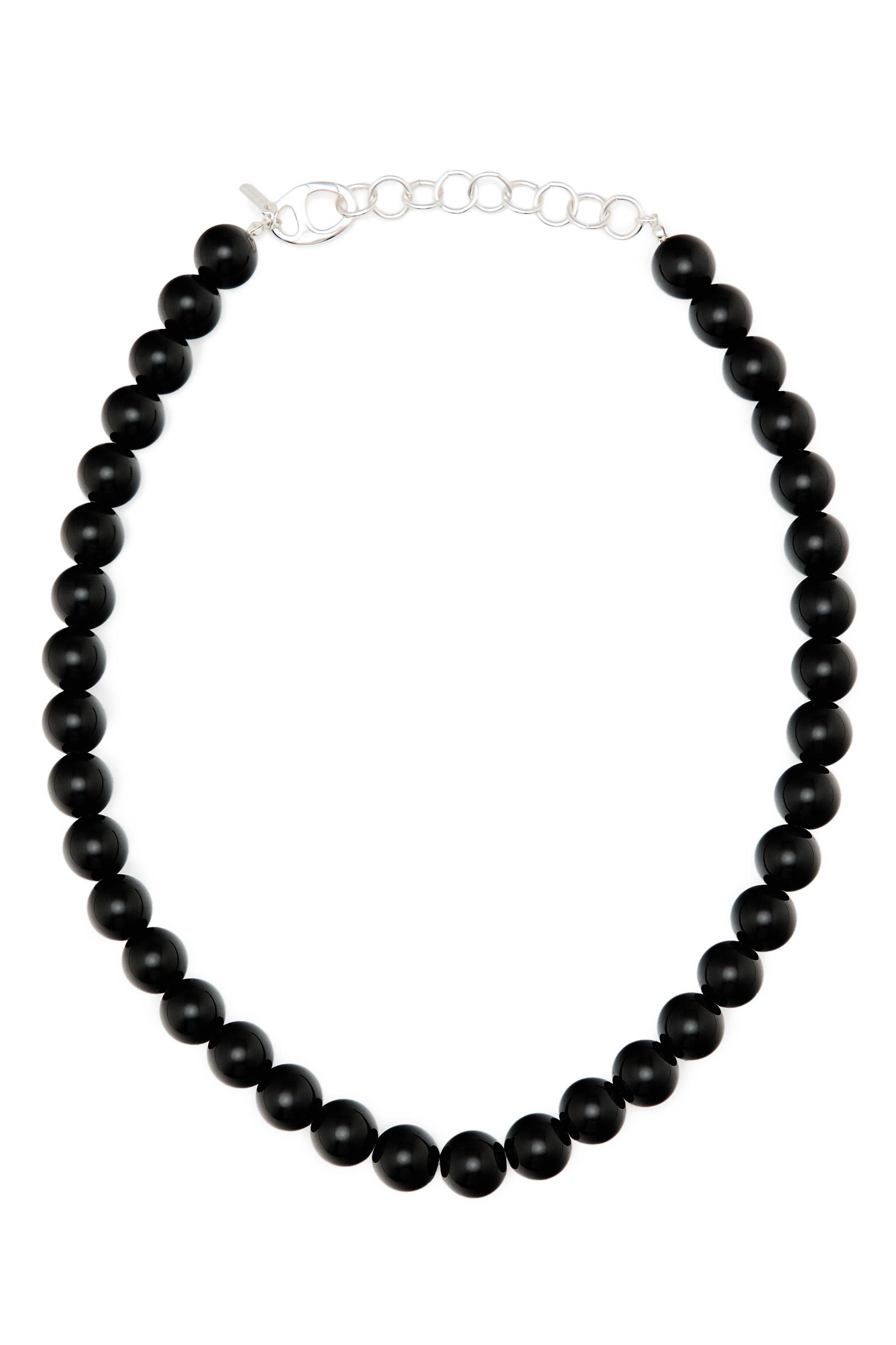 Glass bead necklace - BLACK | Massimo Dutti UK