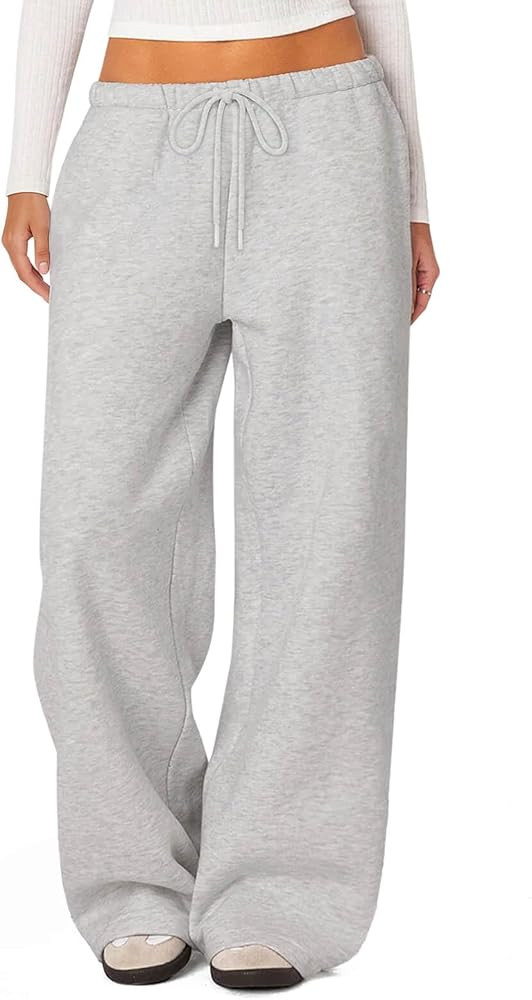 HeSaYep Women's Fleece Lined Sweatpants Winter Warm Wide Leg Sweat Pants Baggy Casual Pants with ... | Amazon (US)