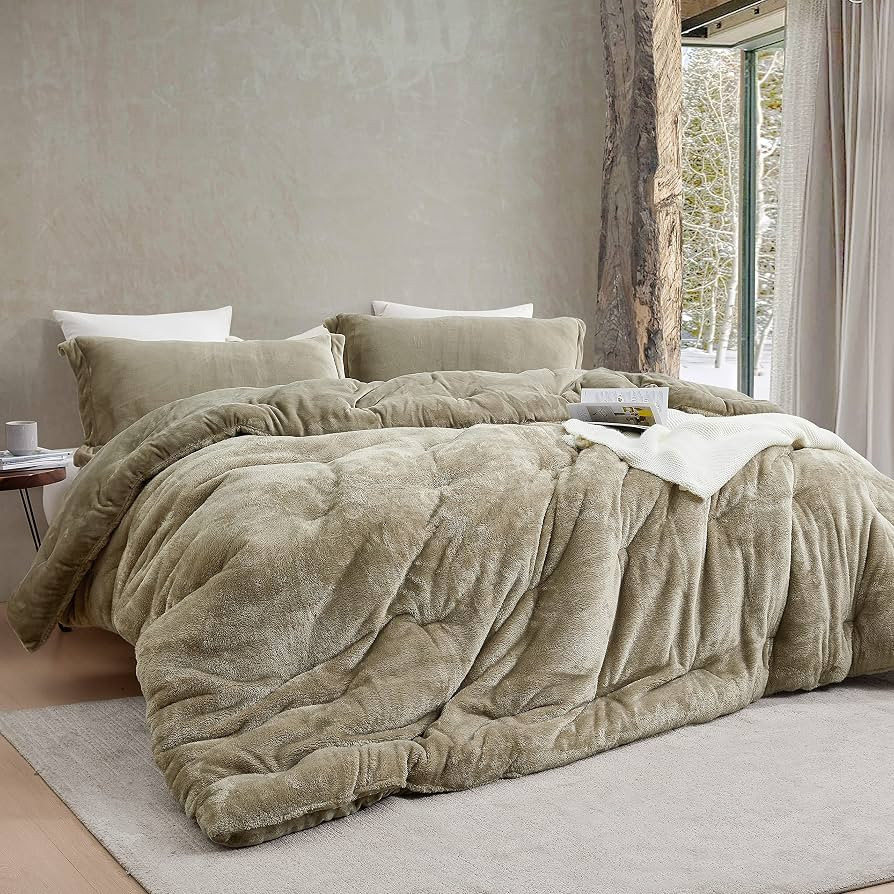 Bae, She Thick\u00ae - Coma Inducer\u00ae Oversized King Comforter Set - Silver Sage | Amazon (US)