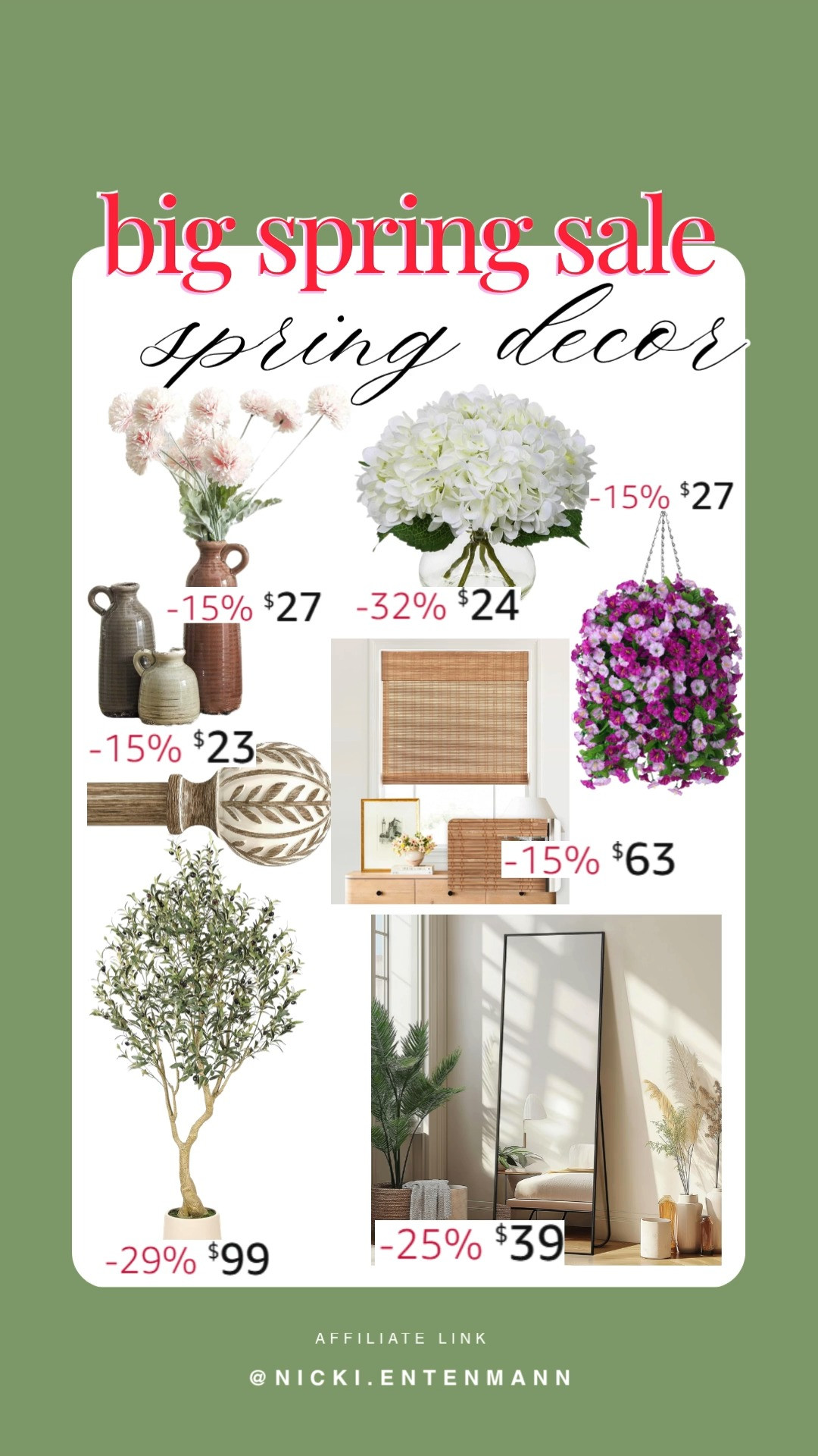 Looking to freshen up your space with spring decor? Check out these Amazon finds for a beautiful and budget-friendly refresh! 🌸🪴 #SpringDecor #AmazonFinds #HomeRefresh #DecorInspo #FreshFlowers #BohoChic #SpringVibes 

 #LTKdayinmylife #LTKHome #LTKSaleAlert