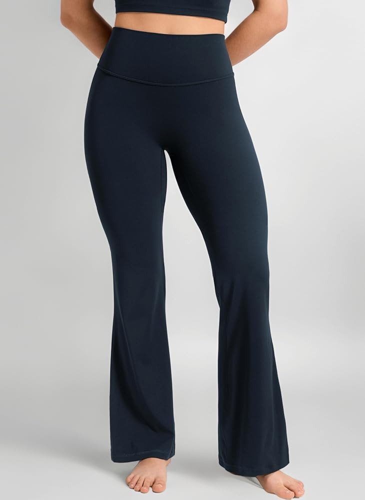 CRZ YOGA Women Softretch No Front Seam Flare Leggings 29"/31"/33" - High Waisted Yoga Pants Loung... | Amazon (UK)