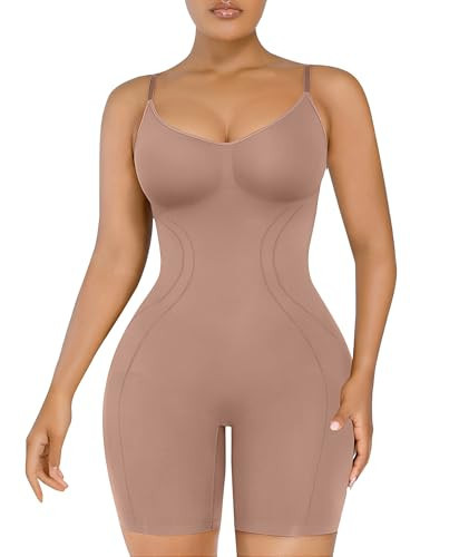 SHAPELLX Tummy Control Bodysuit Shapewear Body Shaper for Women Plus Size Body Shaper Bodysuit Butt Lift Thigh Slim | Amazon (US)