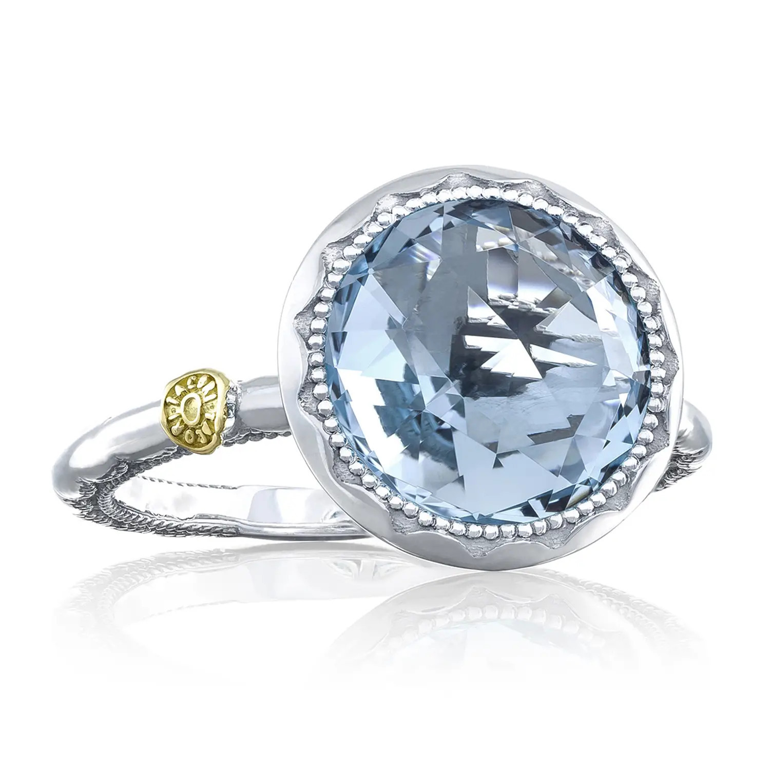 Crescent Bezel Ring featuring Sky Blue Topaz | Tacori