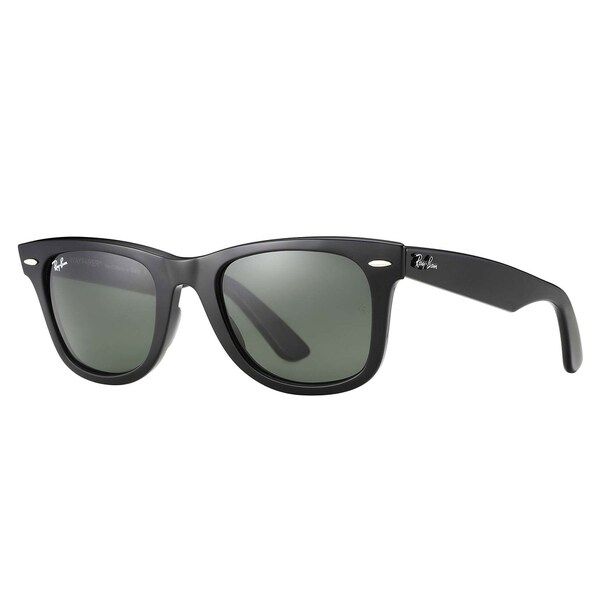 Ray-Ban Original Wayfarer Classic Sunglasses Black/ Green Classic 54mm (As Is Item) | Bed Bath & Beyond