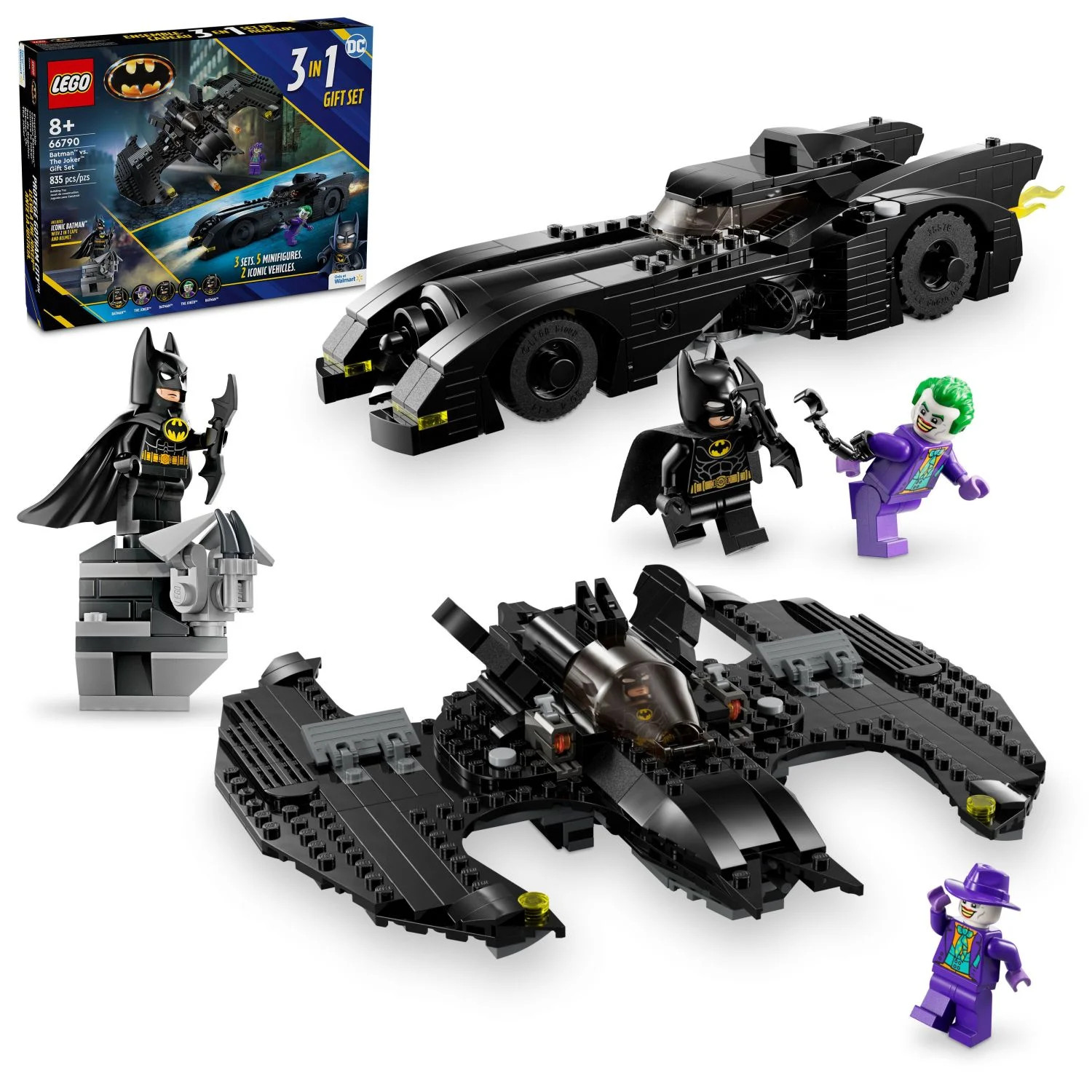 LEGO DC Batman vs. The Joker Gift Set, 3 Action-Packed Builds in 1 Box, Batman Superhero Toy, 667... | Walmart (US)