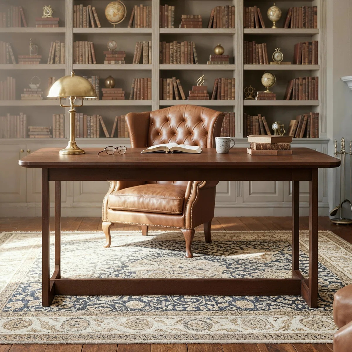 Hilda 51.2'' W 100% Solid Wood Desk | Wayfair North America