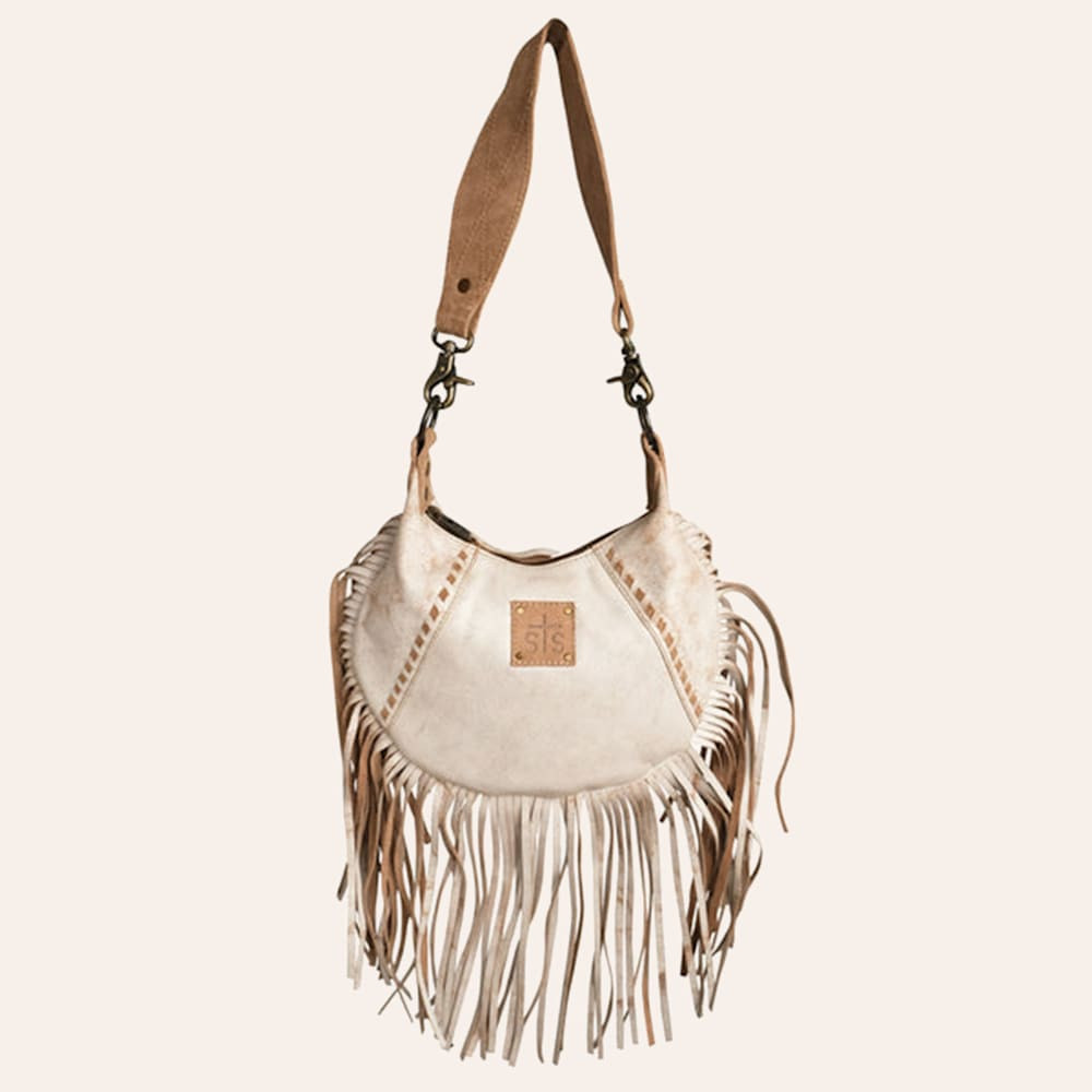 STS Ranchwear Cremello Creamy Leather Nellie Fringe Bag | Cavender's