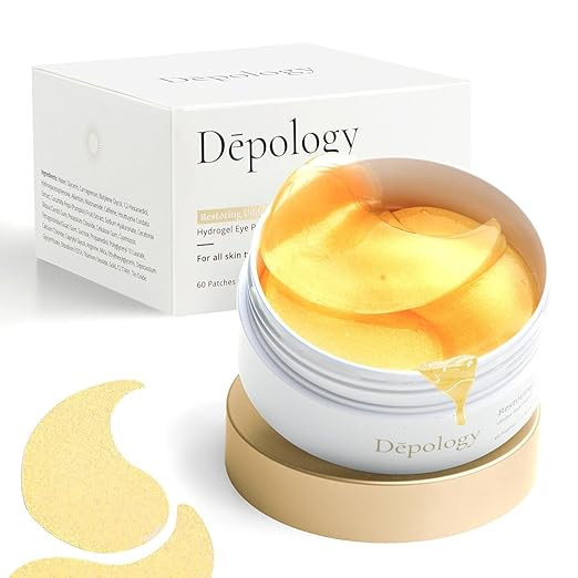 depology Restoring Hydrogel Under Eye Patch | 60 Patches | Brightening Caffeine Gold Pads for Dar... | Amazon (US)