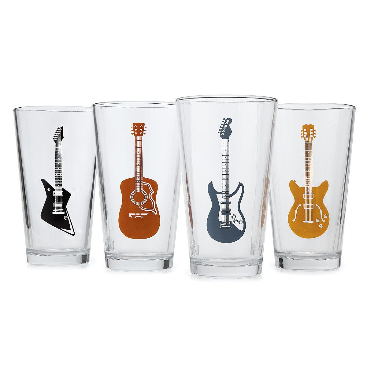 Guitar Glasses - Set of 4 | UncommonGoods