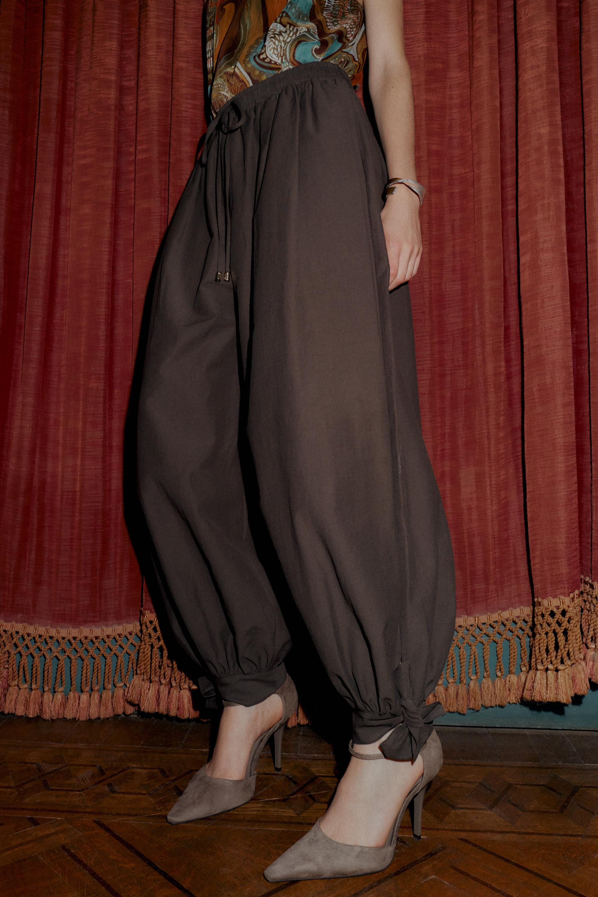 BOW-DETAIL PANTS | Zara US