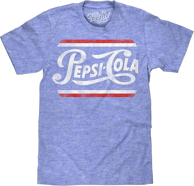 Tee Luv Men's Retro Pepsi Cola Logo Shirt | Amazon (US)