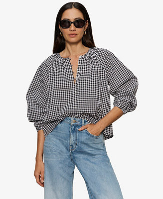 Women's Perfect Gingham Button-Front Blouse | Macy's