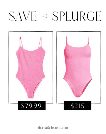 Save or splurge / Hunza g swimsuit 

#LTKswim #LTKunder100