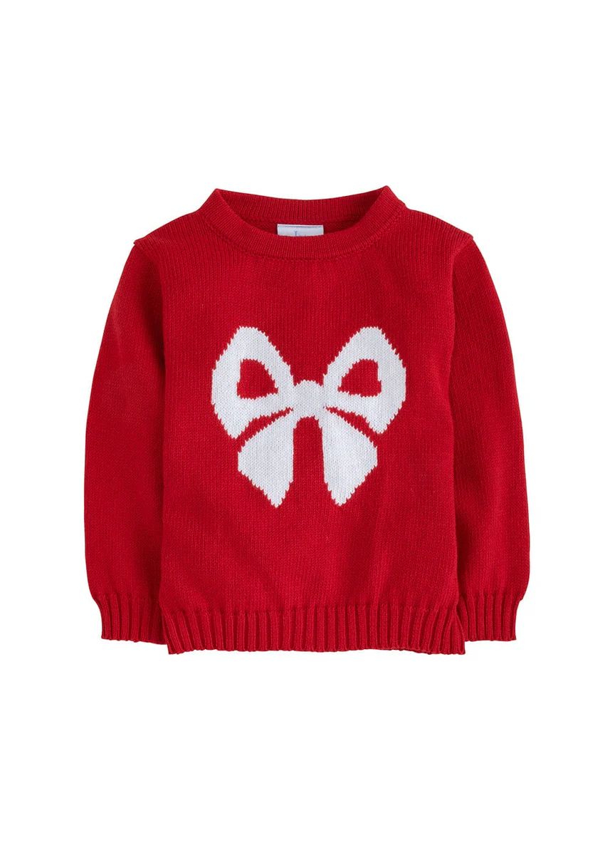 Intarsia Sweater - Red Bow | Little English
