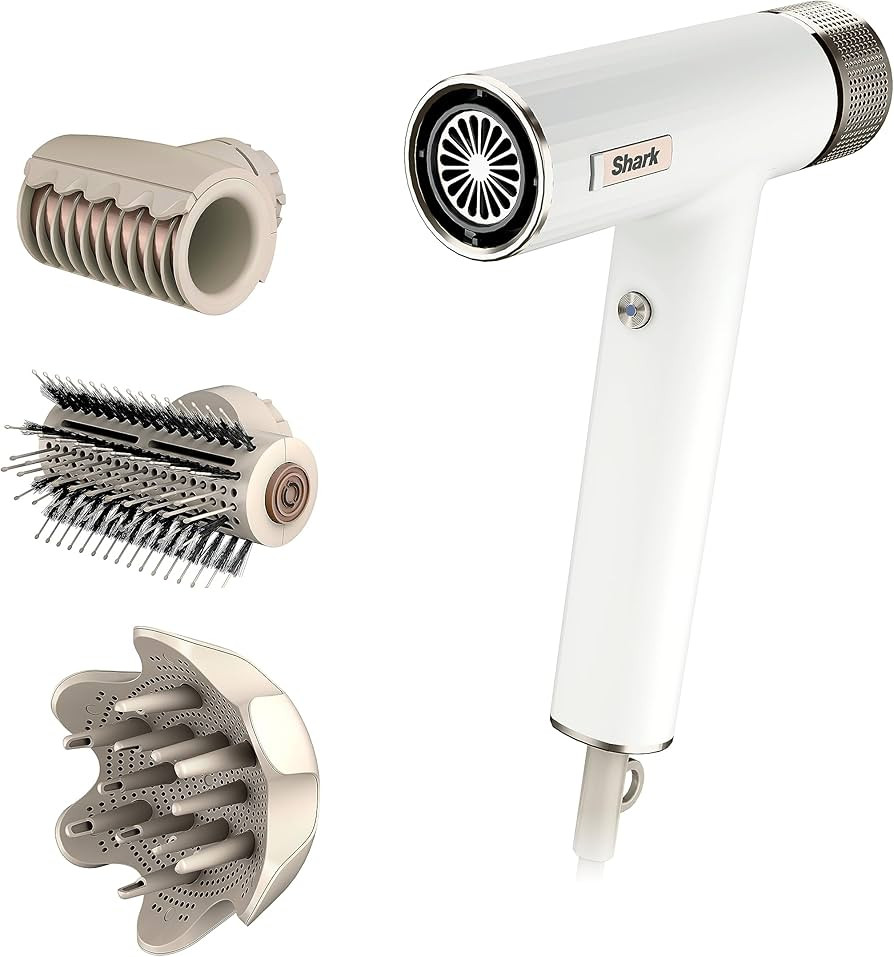 Shark Hair Dryer SpeedStyle RapidGloss Finisher and High-Velocity Dryer, Ionic Hair Blow Dryer wi... | Amazon (US)