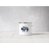 Adventure Awaits Out There, Wild West, 12Oz Enamel Camping Mug | Etsy (UK)