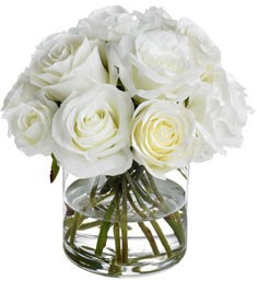 Classic White Rose Bouquet | Diane James Home