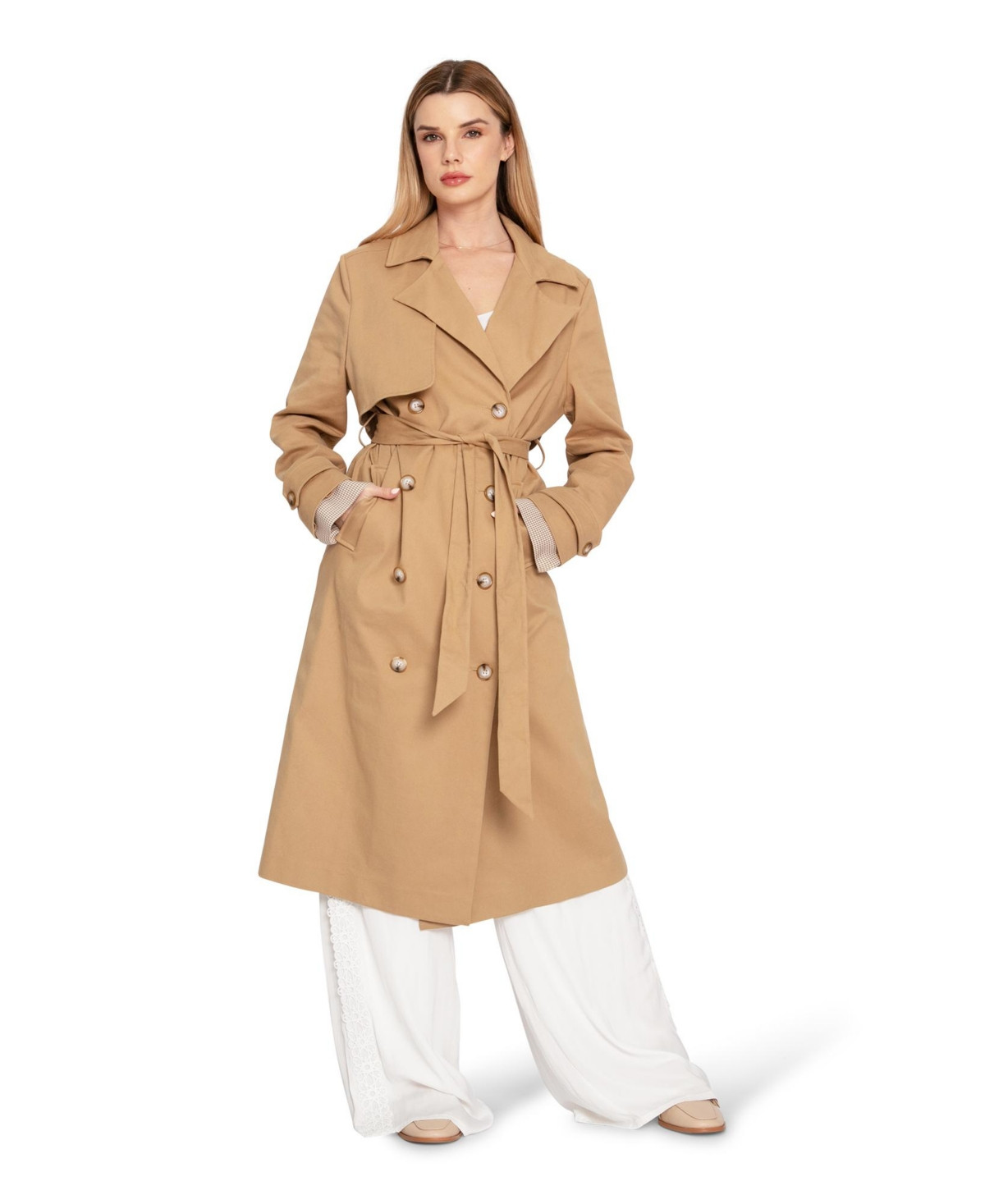 Belle & Bloom Women's Empirical Trench Coat - Brown | Macy's
