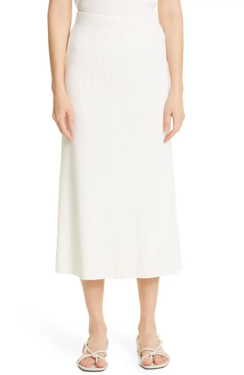 Vince Ribbed Midi Skirt | Nordstrom | Nordstrom