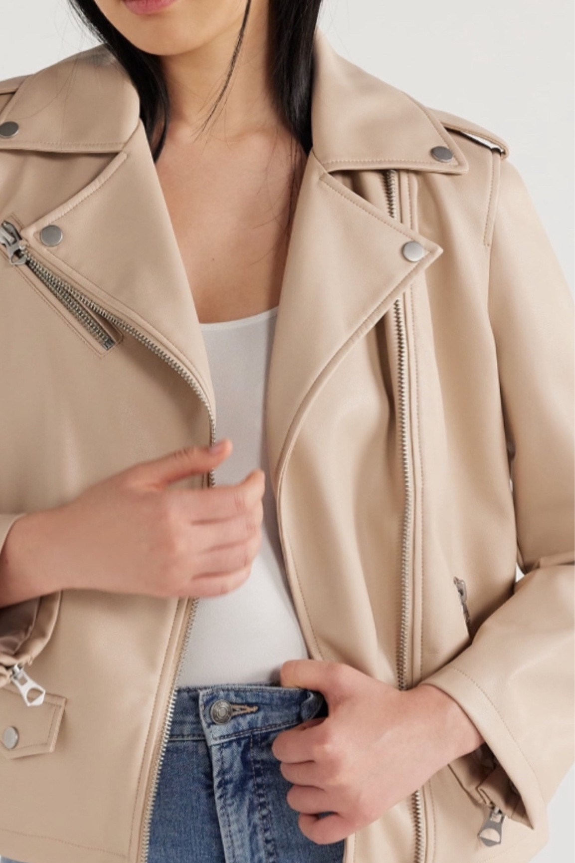 Loving this new moto jacket at Walmart! Perfect for Spring! 

Walmart Fashion 🤍

#LTKover40 #LTKSeasonal #LTKfindsunder50