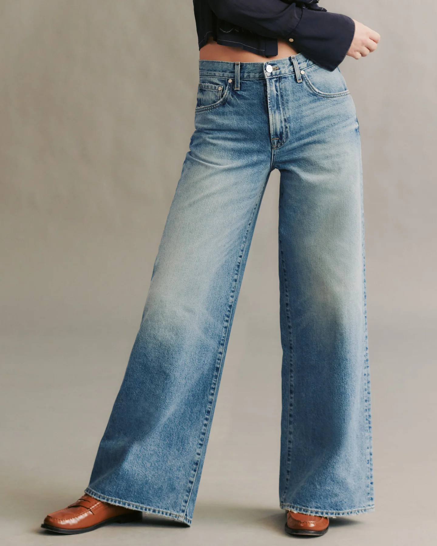 Tiny Dancer Jean in Vintage Wash Denim | TWP