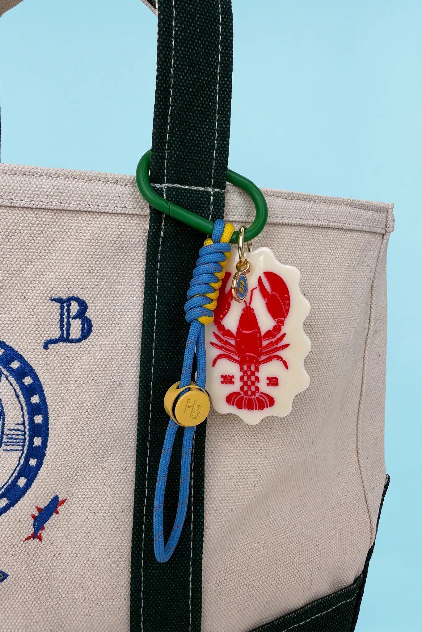 Lobster Bag Charm | Carabiner Clip Tote Charm | Hunter Bell | Hunter Bell
